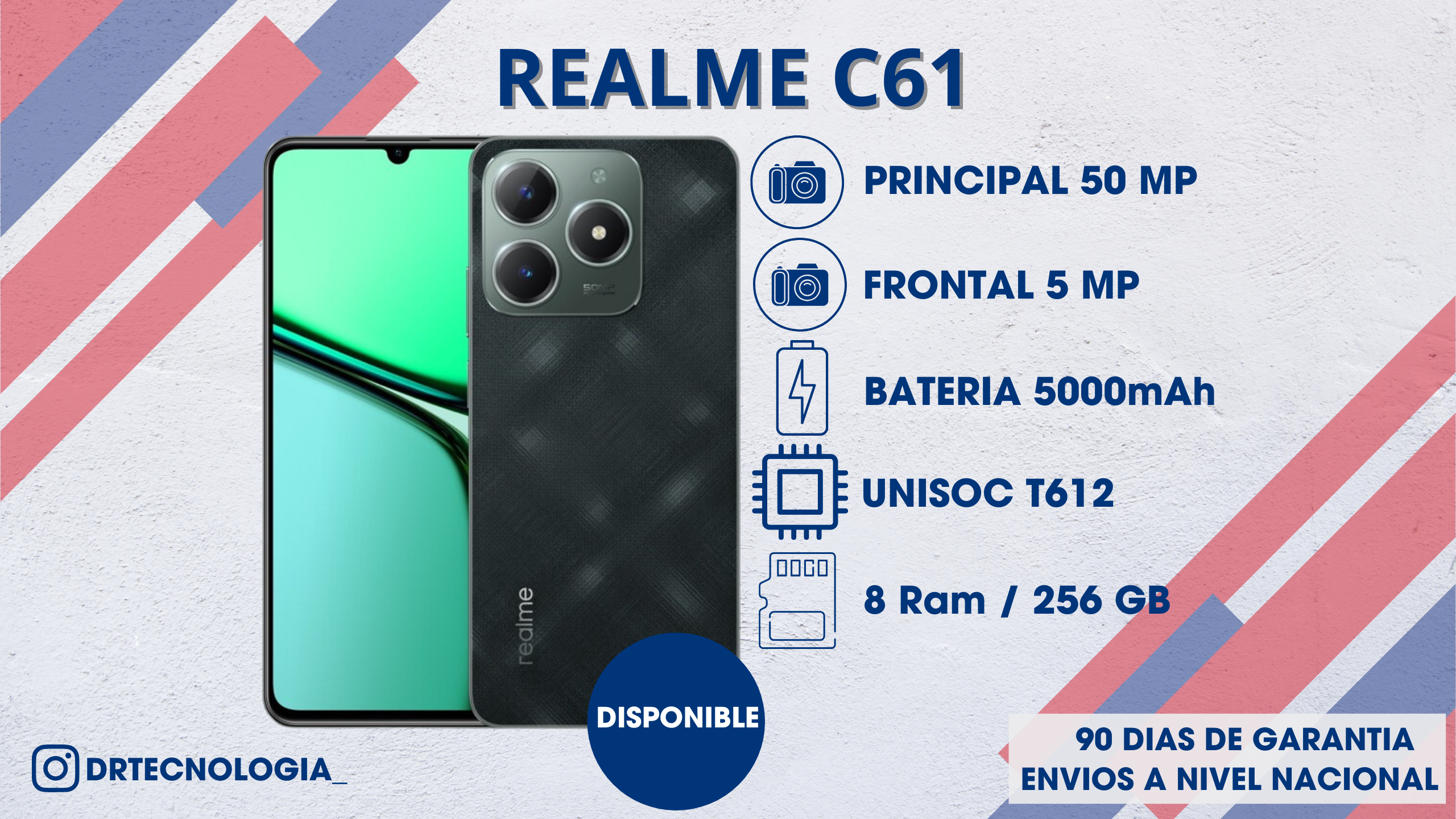 TELEFONO REALME C61 8/256GB 